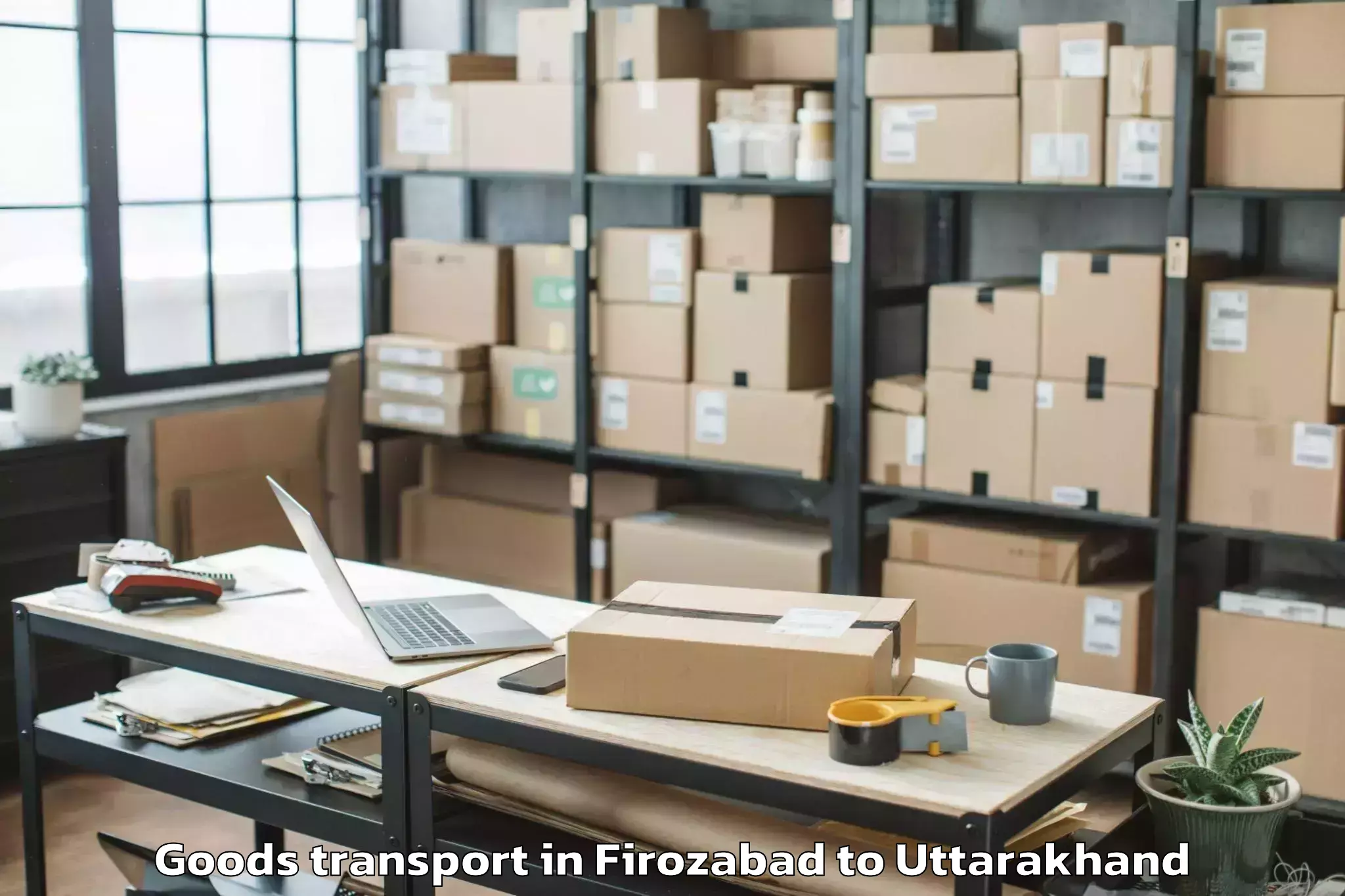 Book Your Firozabad to Graphic Era University Dehradu Goods Transport Today